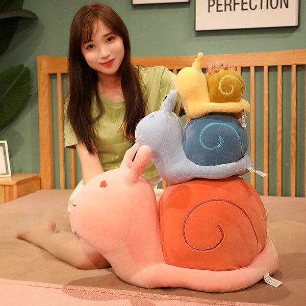 7,8/11,8/17,7 tommers tegneserie snegle plysjdukke, kosebamse S