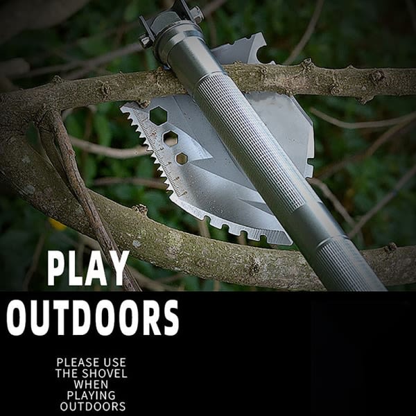 Folding Military Shovel 63cm Outdoor Survival Garden Tools Camp 3 seceion tube 63cm 3 seceion tube 63cm