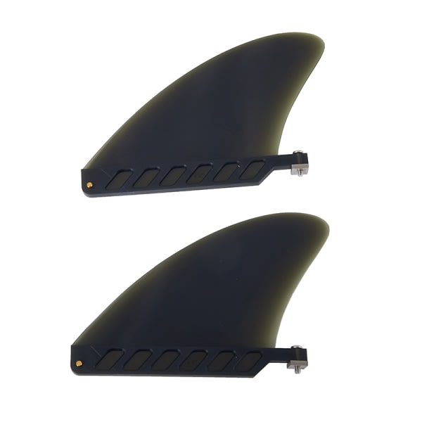 4,6 tum Soft Flex Sup Center Fin White Water Fin For Air Sup L Sort onesize Black onesize