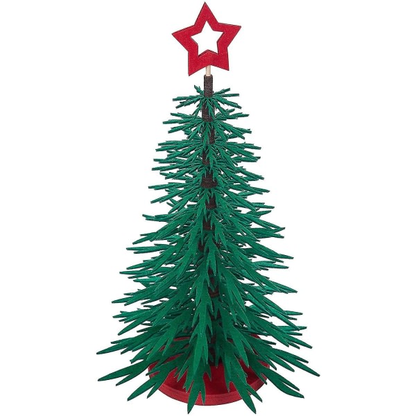 DIY-filt juletre for barn Jul Hjem Rom Skrivebord Dekor