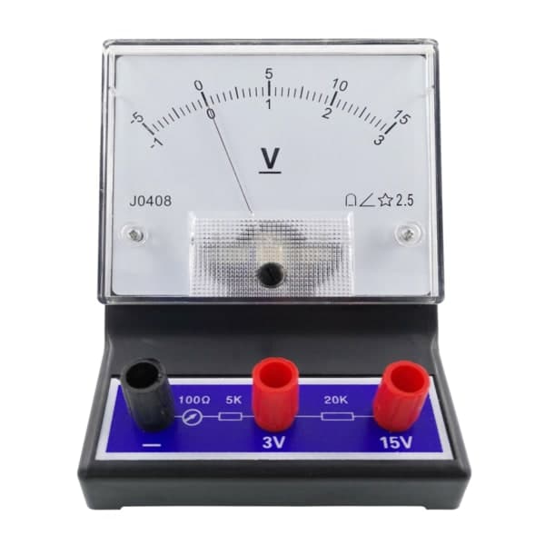 Analogt Panelmåler Volt Spenningsmåler Analog Voltmeter -1-0-3V/-5-0-15V