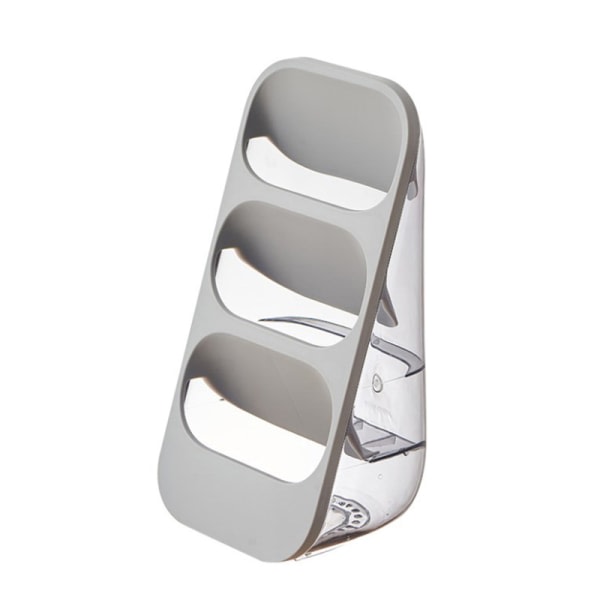 Oppbevaringsstativ for pinner, skjeholder, skråstilt innsats, 3 lag, grå, onesize Gray onesize