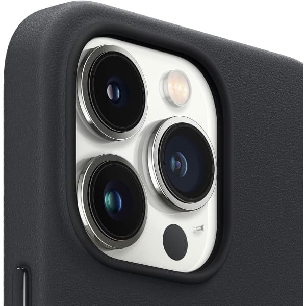 Apple Leather Case with MagSafe (for iPhone 13 Pro) – Midnight