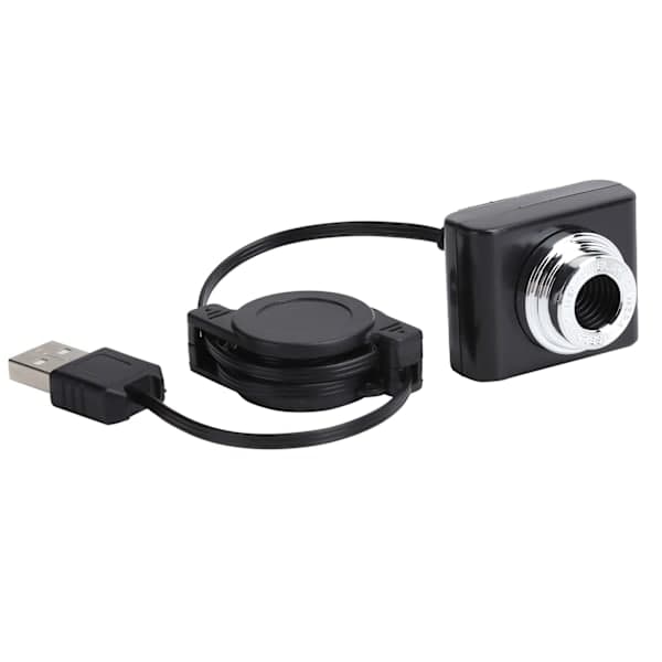 Webcam for video conferencing, USB manual focus built-in microphone driver-free computer webcam with high-quality video resolution, flexible