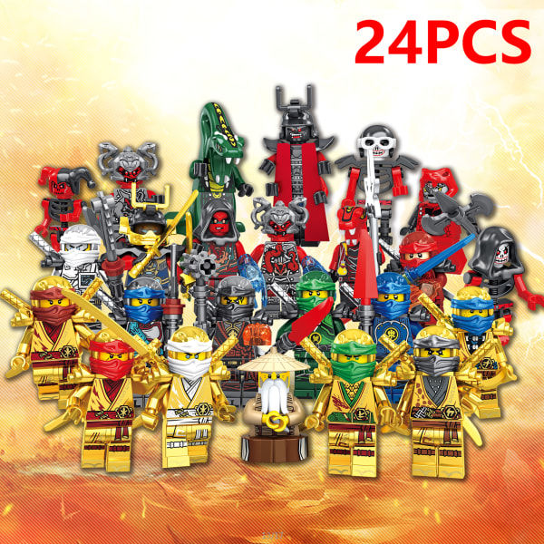 11401 Guld 24 Barn Monterede Byggeklodser Legetøj Farverige 24 stk colorful 24pcs