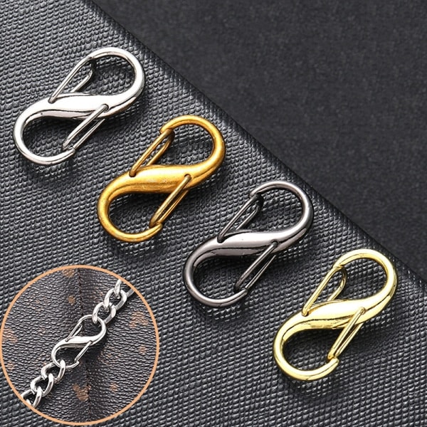 5 ST Karabinhake Legering S-formet fjær åtte tegn spenne Ant A 5PCS A 5PCS