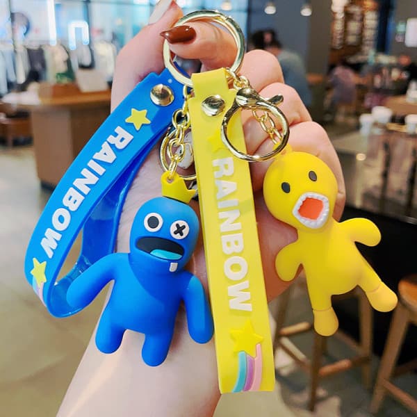 Roblox Rainbow Friends nøgleringe e nøglering blå monster pink