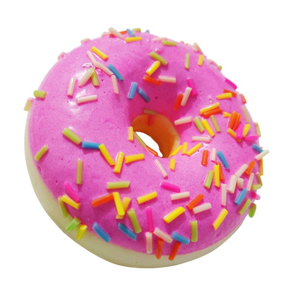 6,2 cm DIY Donut Leksak Antistress Squishy Långsamt Stigande Simuleringskaka Squishy Rolig Squish Leksak Rekvisita Rosa