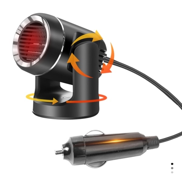 Bærbar bilvarmer Blæser Anti-Dug 12V/24V Blæser Forrude Defroster Automatisk Varmer Luftblæser Køretøj Affugter Varmetørrer null - 24V