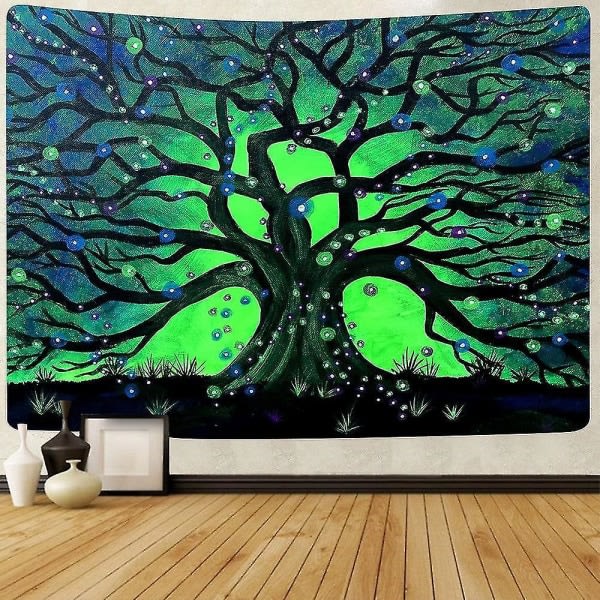 150*200CM Livets träd Gobeläng Psykedelisk Skog Hippie Konst Väggbonader Heminredning