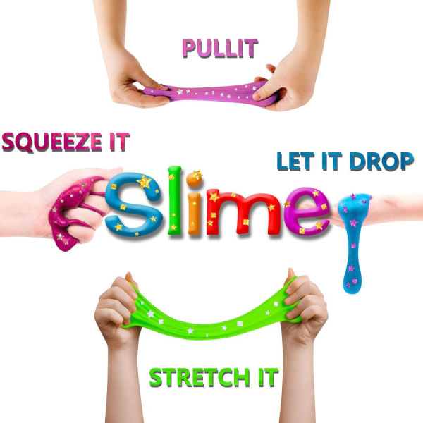 Julkalender DIY Fluffig Slime-kit Nedräkningskalender