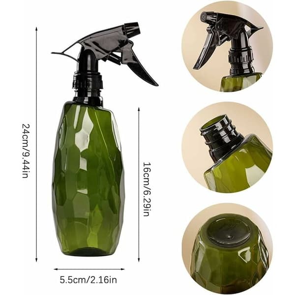 500ml Suihkepullot, 2 kpl Tyhjä Suihkepullo Muovinen Liipaisinpullo Kasvien Vesisuihkepullo Puutarhakasvien Pullo