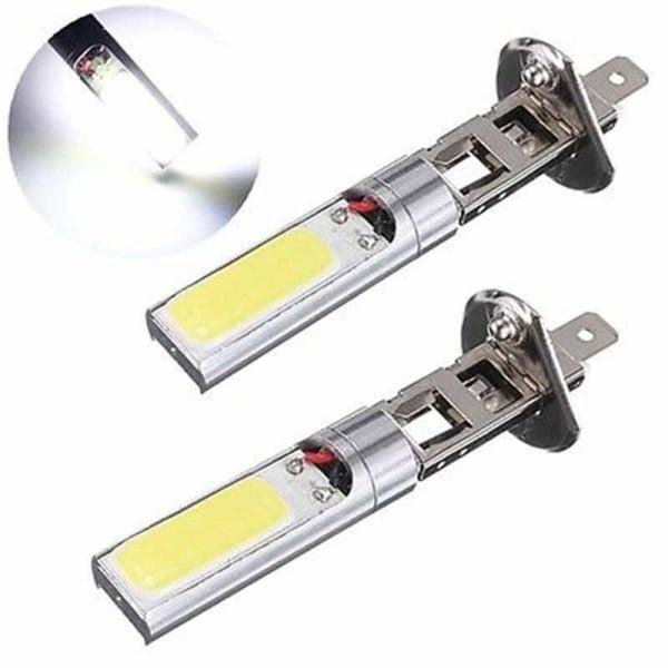 2ST H1 COB LED Auto Dimljus Strålkastare DRL