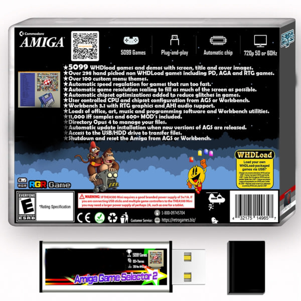 Game Collections Lightweight Game Launcher Plastic Game Selector dyker in i det förflutna Enkla installationer för Amiga500S null - B
