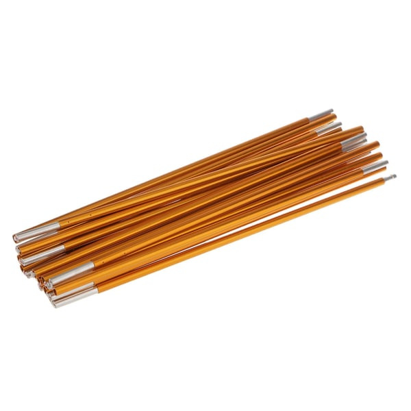 1/2/3 Bärbar Backpacking Markis Tältstänger Lättviktsresor Gul Φ8.5mm 395 cm 1 St