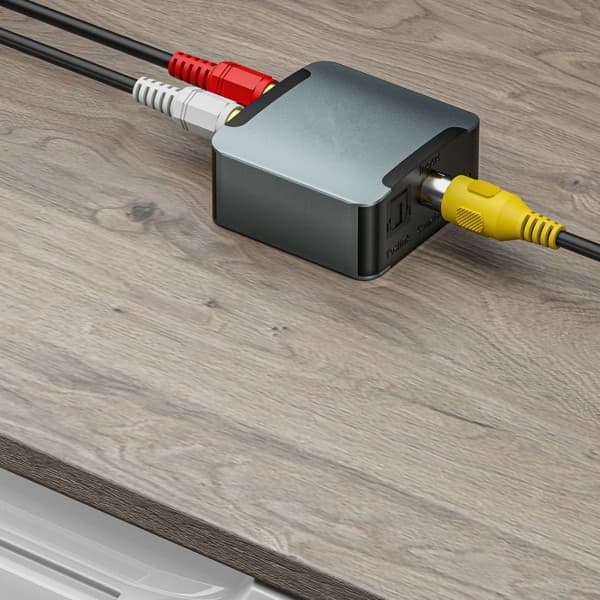 Digital til Analog Lydkonverter Optisk Fiber Koaksial Signal til AnalogDAC SPDIF 3,5 mm Jack 2xRCA Forsterker Dekoder null - A