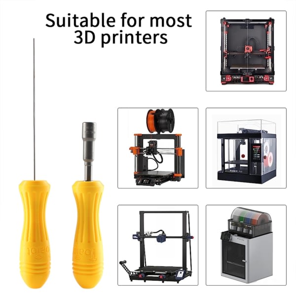 3D-printer verktøysett 3D-utskriftstilbehør NoClogger 3D-utskriftsverktøy for fjerning for MK3S/Ender3/VORON 3D-printer