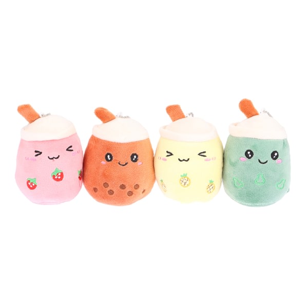 11CM e Mjölktekopp Plyschnyckelring Kawaii Cartoon Soft Stuffed D Coffee onesize Coffee onesize