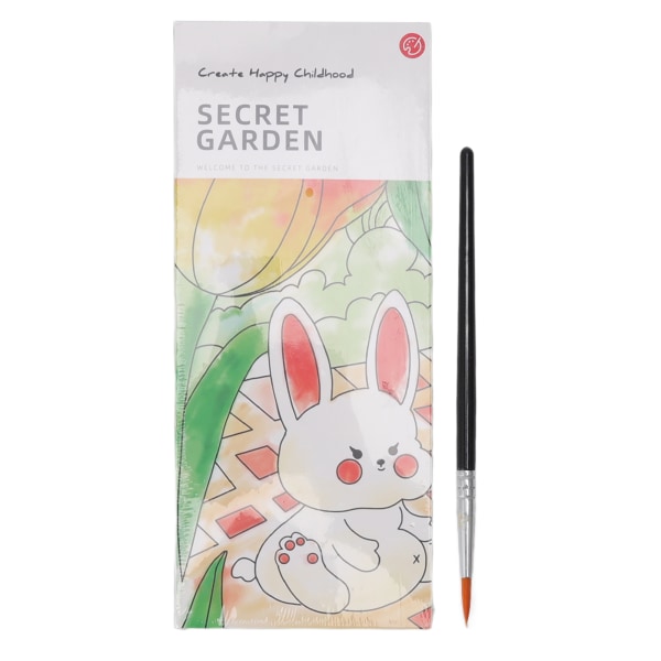 Reseficka akvarellbok Tidig pedagogisk konst akvarellmålningsbok för barn Secret Garden