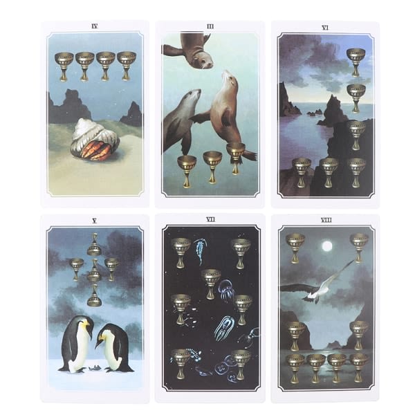 78 Skrivbordskort med Guide Book Nature Deck Divination Cards Game Multicolor one size