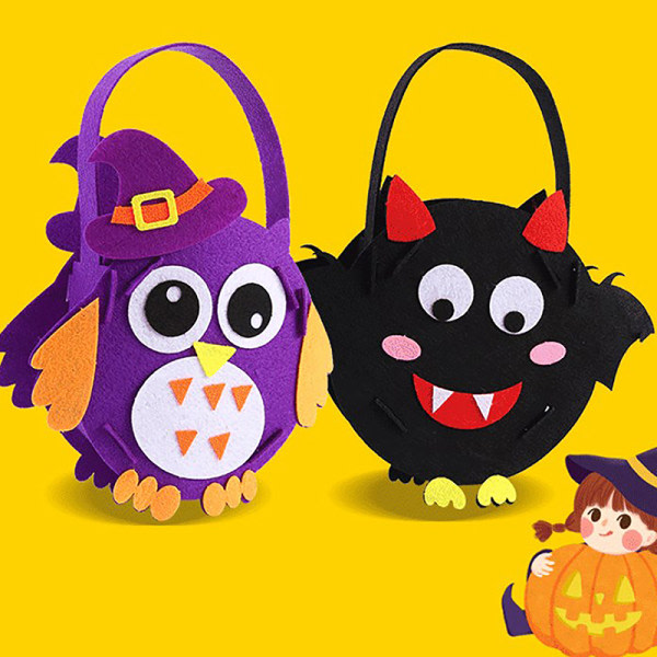 Halloween Trick or Treat-påsar - Kids Candy Bucket Tote Bag - Ha A2