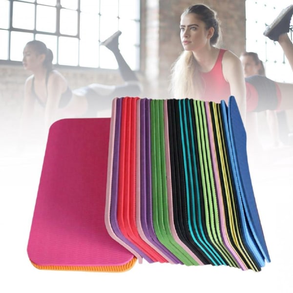 1. Yogamatto Knäskydd Halkfri Fuktbeständig Yogamatta Cus Multi-colorB M