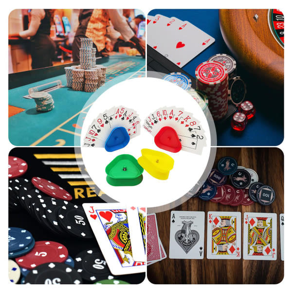 Korthållare för spel Triangulär korthållare för kortspel
