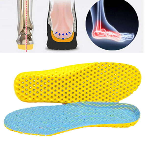 Andningsbara Deodoranta Stötdämpande Innersulor Unisex Fitness Sport Sneakers Skor Pad 39 Mörkblå