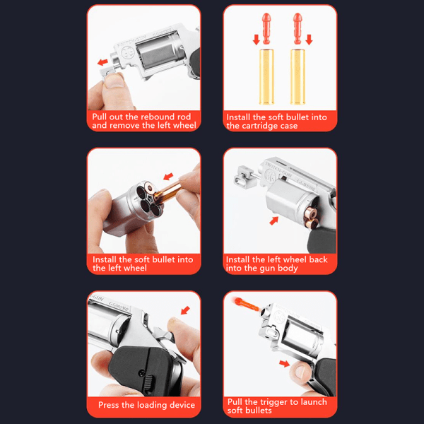 Legering venstre hjul metal model foldbar foldbar spøgelse switch- Hvid One Size White One Size