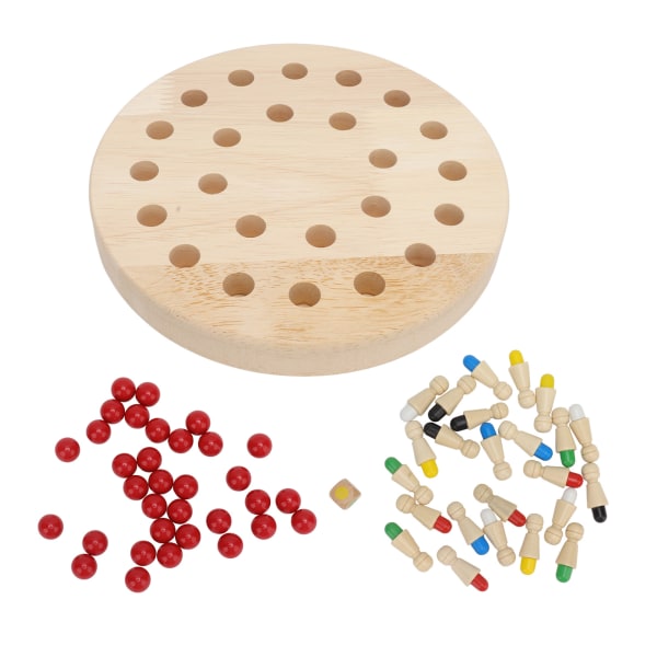 Puinen muistishakki muistin keskittymisharjoittelu väri kognitiivinen opettavainen hauska lautapeli yli 3-vuotiaille