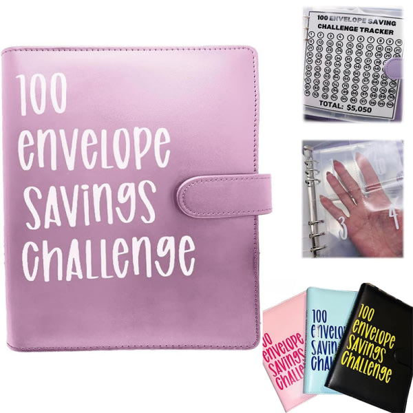 100 Envelope Challenge Pärm Pinkki yksikokoinen Pink onesize