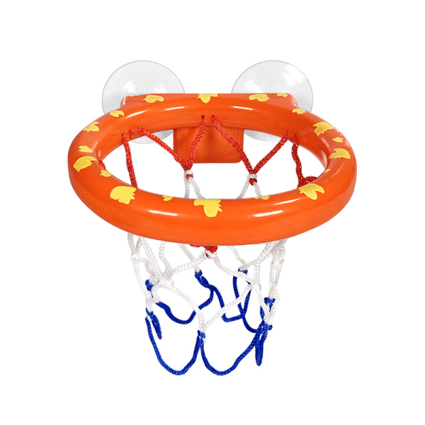 Baby, barnbasketbåge Set med 3 bollar, badleksak, minibasketbåge med sugkopp (vanlig)