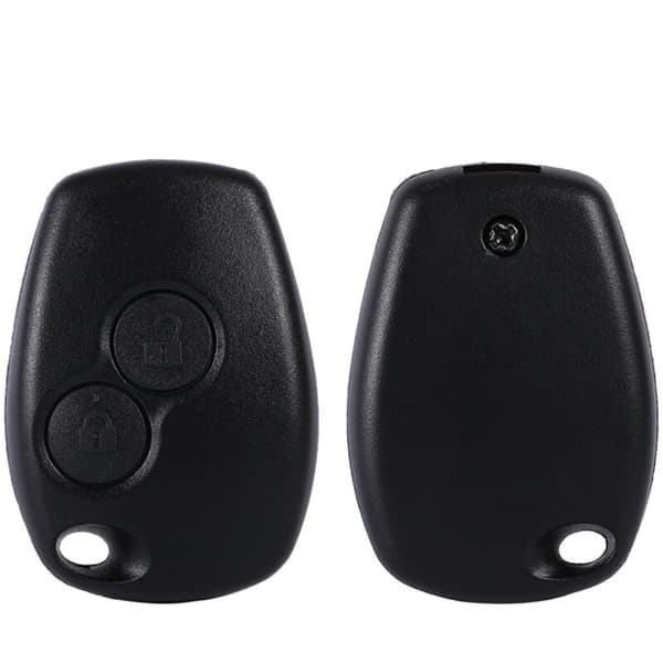 Erstatningsbilnøgle, 2-knaps nøgleholder, Auto Bilnøgle Fob Shell Cover Case til Kangoo Modus Master