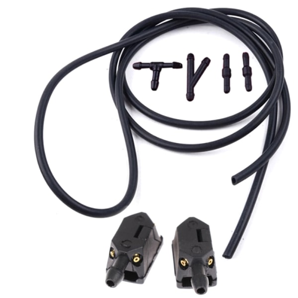 7 st/ set Fram Vindrutetorkararm Spolarmunstycke Jets 2m slang med C