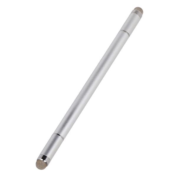 Högprecisions Stylus Penna 2-i-1 för Telefoner, Tablets, Notebooks - Silver