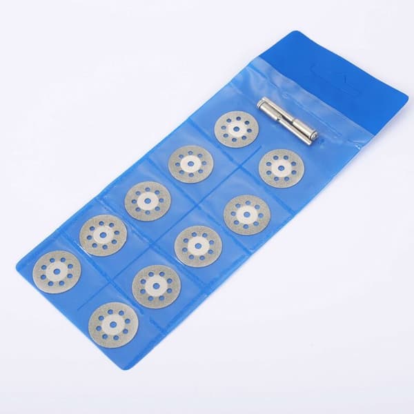 12-pack 22 mm Mini Perforerade Diamantkapskivor, Kapskivor, Dorn Ann Arbor