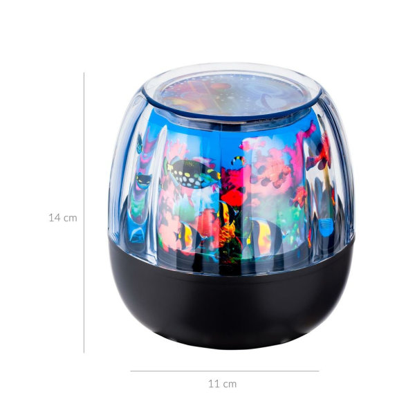 3D-uutuus Akvaario Projektio Liikevalo Fisklampa Rentoutuslamppu