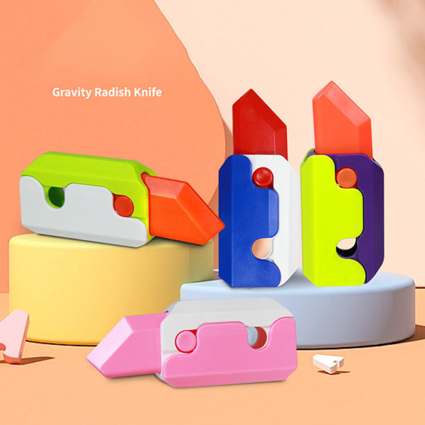 3D Print Gravity Cub Jump Liten Rädisa Morot Mini Modell Decom Blå one size Blue one size