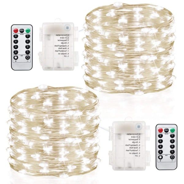 2-pack Fairy Lights Fairy String Lights Batteridriven