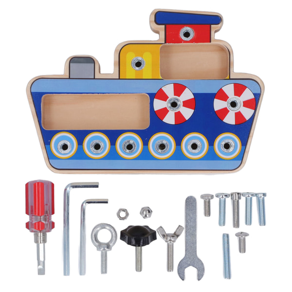 Skruetrækker Brætspil Sensorisk læring Legehus Interaktivt træ pædagogisk legetøj sæt til førskolebørn