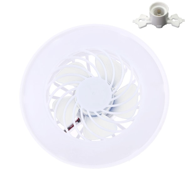 E27 takvifte med LED-lys 5-blads moderne lampe 5,79 tommer viftelampe Justerbar hastighet med E27 lampehode AC85V-265V