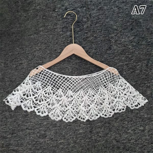 Kvinde strikket hul sjal omslag bryllup brudekjole L A7 One Size A7 One Size