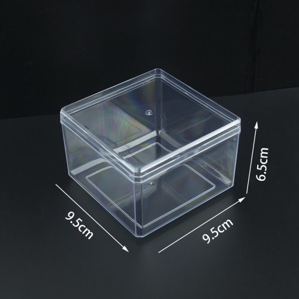 Firkant gennemsigtig plastkasse Grade Material Dekorativ Stor A2