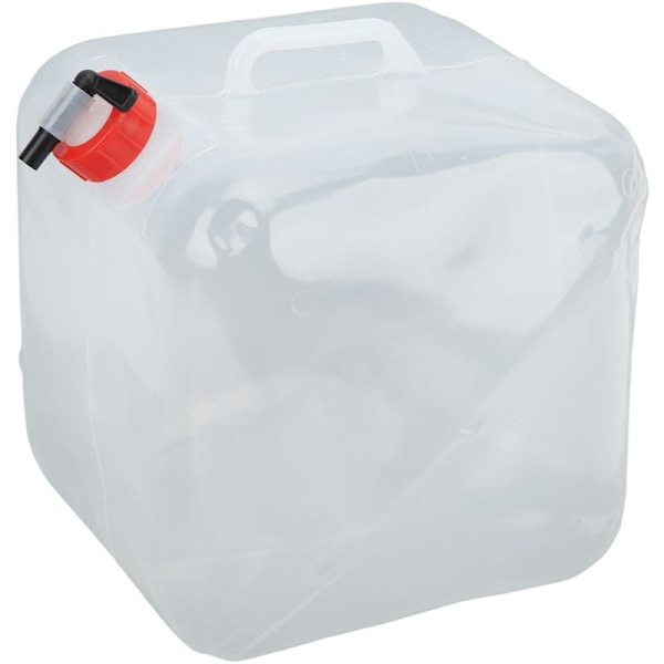18L Portabel Vattenbehållare i Plast, Hopfällbar med Kran och Skruvlock för Resor och Kök