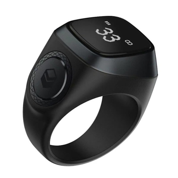 Smart Tasbih Tally Counter Ring för muslimer Zikr Digital Tasbeeh 5 Påminnelse om bönetid Bluetooth