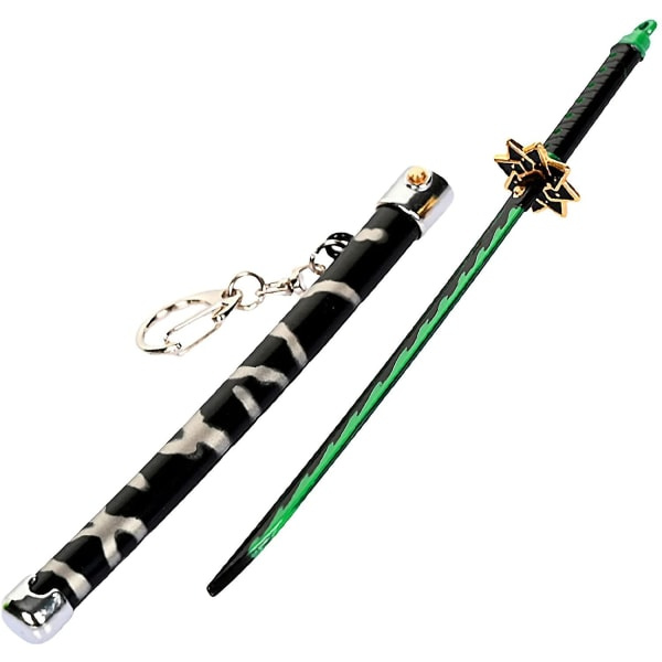 Demon Slayer Sværd Mini Katana Nøkkelring Anime Figur Tanjiro For Menn Kimetsu No Yaiba Zenitsu Nøkkelring Cosplay Henge