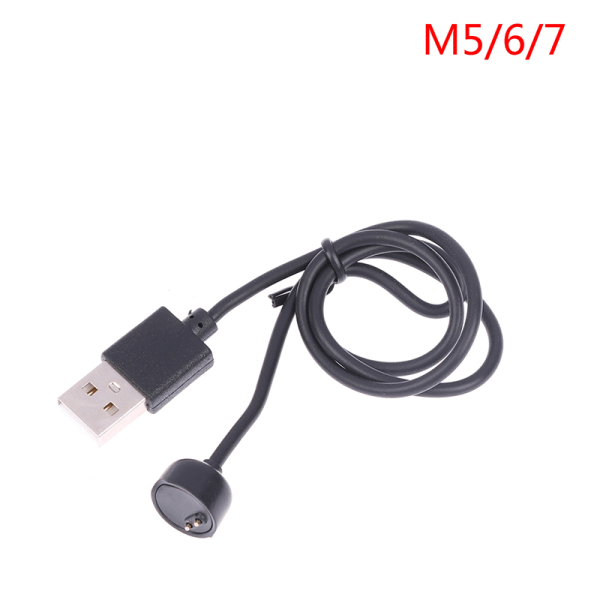 USB-laddningskabeladapterladdare för Mi Band snabbladdning C Svart för Mi band 5 6 7 Black For Mi band 5 6 7