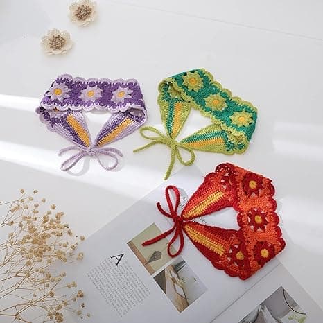 Hippie Hårbånd Hodebånd for Kvinner Boho Hodebånd Strikket Hår