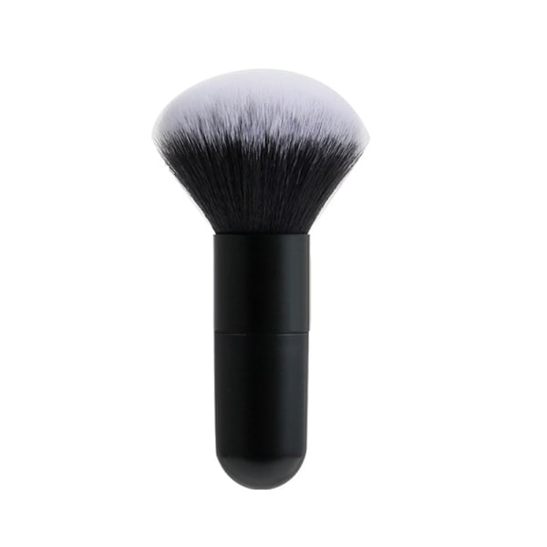 Professionell Powder Face Blush Brush Big Size Foundation Brush Svart en one size Black one size