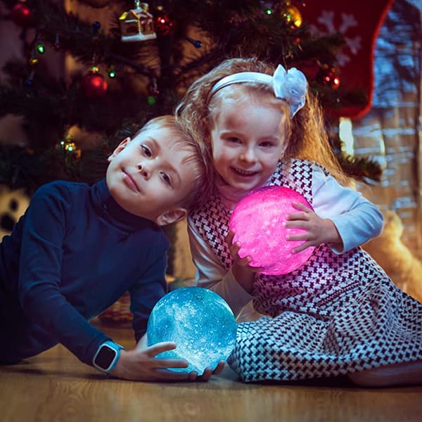 Galax Månlampe 3D med Fjernkontroll